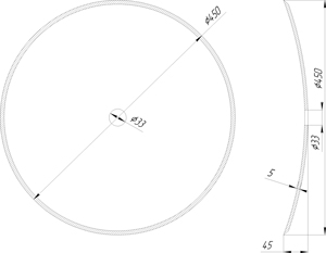 Диск ЛДГ круг 33