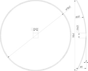 Диск БДВП Лада сфера чертеж