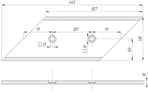 Лемех ПСК Чертеж